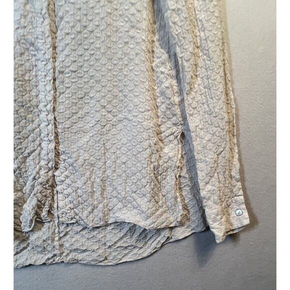 Elizabeth and James‎ Womens Button Front Collared Shirt White Silk Size XS - Picture 4 of 8